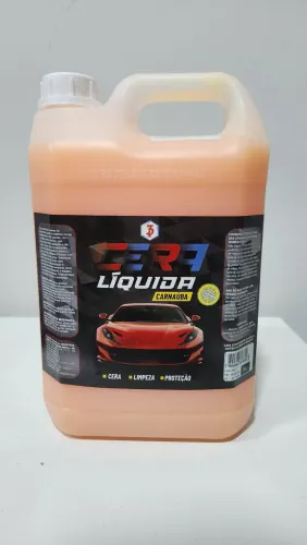 Cera Líquida Carnaúba 5L 3 em 1 Brilho Proteção Limpeza