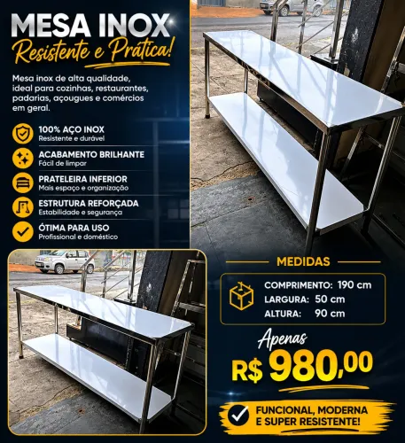Mesas inox 