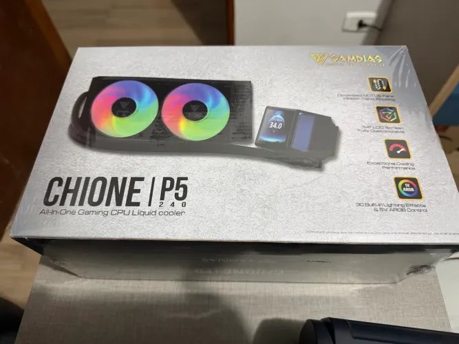 Water Cooler Gamdias Chione P5-240 Preto RGB