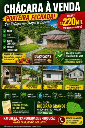 Chácara Agudos do Sul