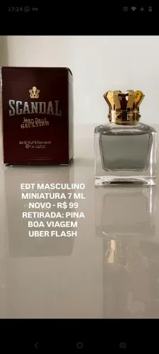 PERFUME MINIATURA SCANDAL MASCULINO 