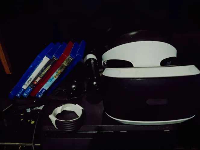 Ps 4 + kit VR + jogos digitais