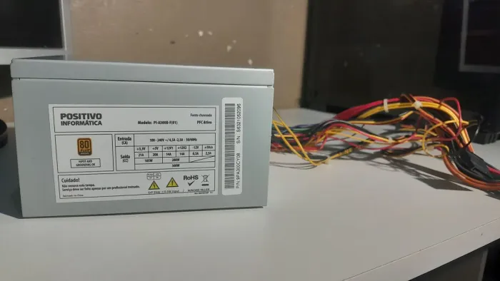 ? Fonte ATX Positivo 300W 80 Plus Bronze ? R$ 70
