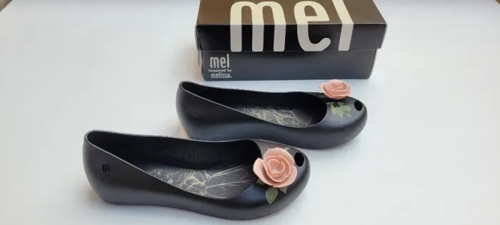 Sapatilha Melissa Mel Ultragirl Beauty And The Beast Preto rosa tam 33