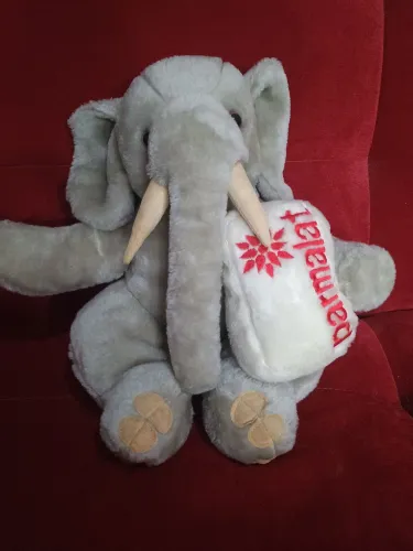 Pelúcia Elefante Parmalat Anos 90 Original - Colecionável