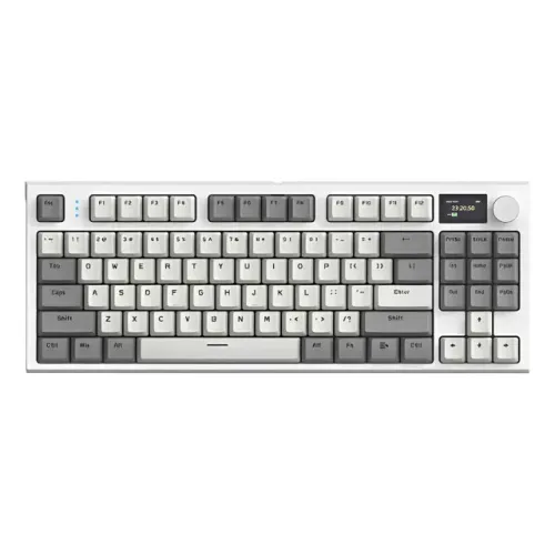 Teclado Mecânico Gamer Attack Shark K86 RGB Sem Fio Tri-Mode Bluetooth 2.4G 
