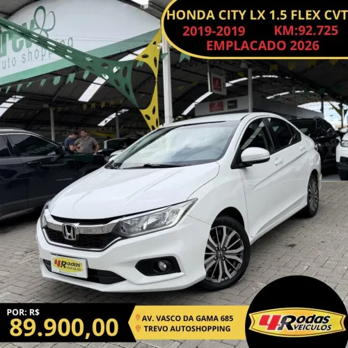 Honda City Sedan LX 1.5 Flex 16V 4P Aut. 2019