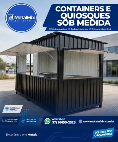 Container de alimentação e loja