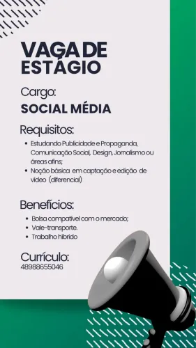 Vaga para social média