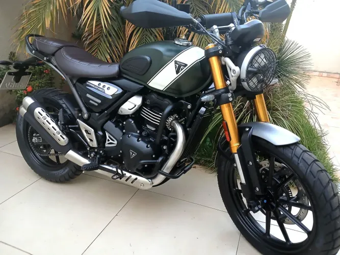 Triumph Scrambler 400x 24/25 - Somente 3800 km Particular IPVA pago
