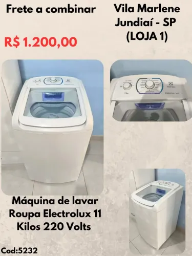 Máquina de lavar Roupa Electrolux 11 Kilos 220 Volts