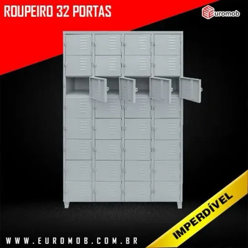 Roupeiros de aço para empresas - EUROMOB