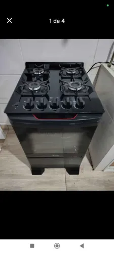 Fogão 4 bocas mesa vidro Muller top funcionando tudo
