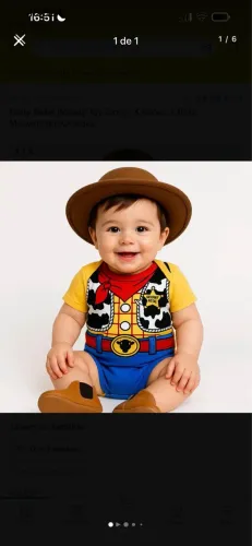 Roupa do toy Story 