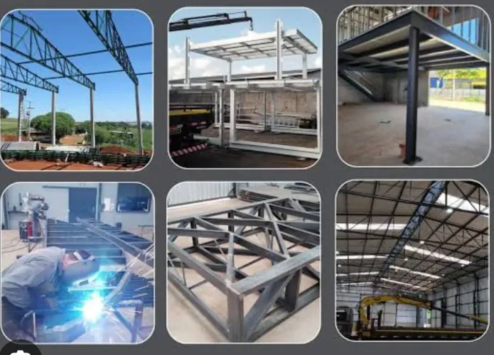 Trabalhamos com estrutura metálica câmeras de segurança serca elétrica motor de portão
