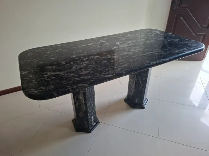 Mesa jantar marmore/granito 160x80x80
