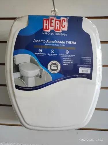 Assento para vaso sanitário almofadado Thema - NOVO