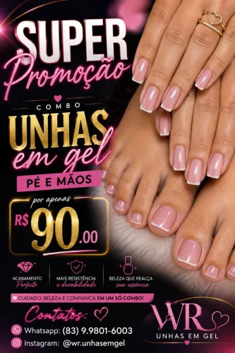 PROMOÇÃO UNHAS EM GEL