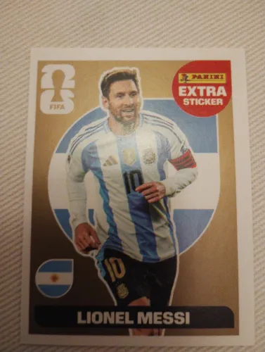 Figurinha Messi Gold Legend