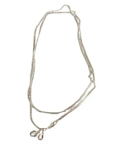 Corrente 70cm grumete + 2 pingentes NS Graças Miguel arcanjo PRATA