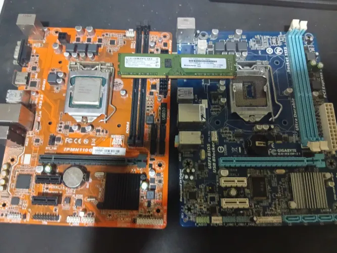 Placa mãe processador e memoria ram