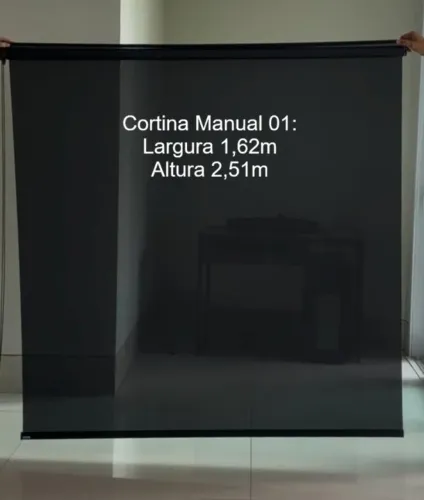 Kit 2 Cortinas Rolô Tela Solar 5% Black Screen - Modernas e Elegantes