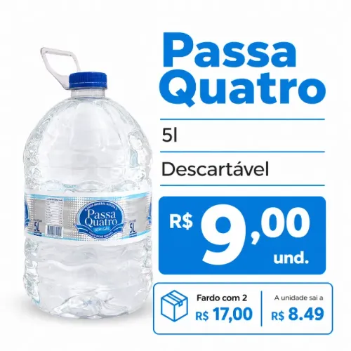 Água Mineral Passa Quatro 5L