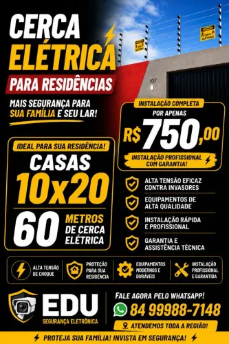 Cerca Elétrica 10/20 R$750