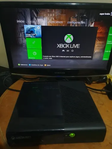 Xbox 360 Super Slim 250gb Somente O Console Bloqueado 100%