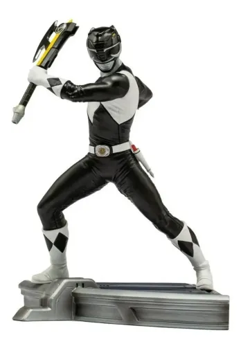 Iron Studios Power Rangers - Black Ranger / Preto - 1/10 - Novo Lacrado