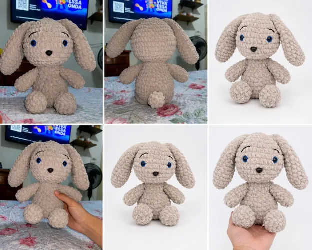 Coelho Amigurumi - Pelúcia- Belém - Presente