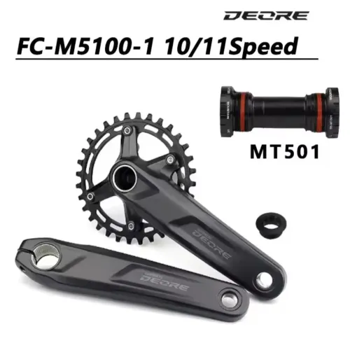 Pedivela Deore M5100 175mm C/ Central MT501