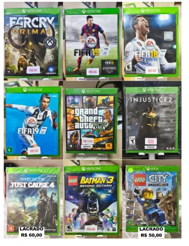 Lote 40 Jogos Xbox One - envio pela Olx