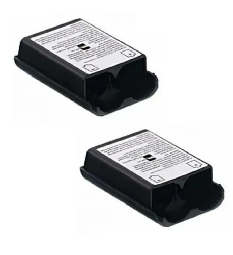 Kit com 2 Tampas Traseira e Compartimento de Pilhas para Controles de Xbox 360