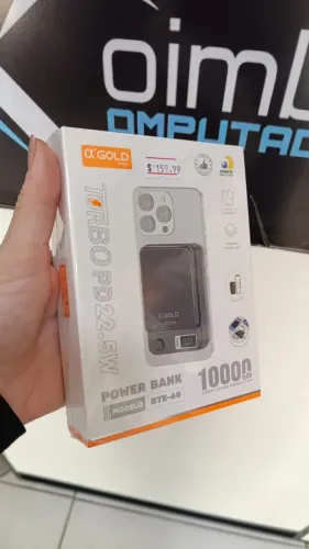 Carregador Portátil Power Bank 10000mAh A'Gold BTE-60 Loja Coimbra Computadores Entrega
