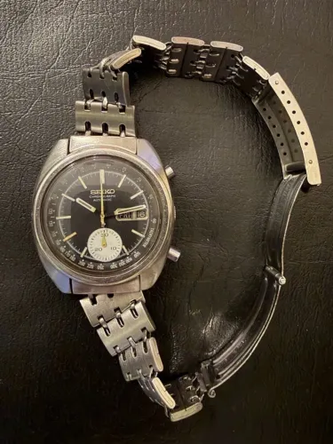 seiko 6139-6012 cronógrafo automático vintage 1973 revisado sem documentos sem caixa