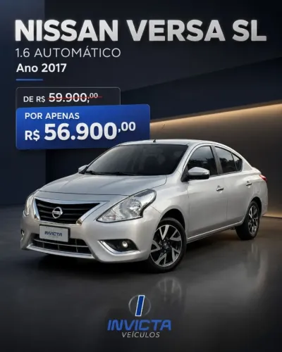 Nissan Versa SL 1.6 16V Flexstart 4P Aut. 2017