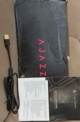 Teclado Mecanico Gasket Ajazz AK820 Com Fio Knob Metal