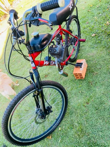 Bicicleta Motorizada 80cc - Completa (Freio a Disco, Suspensão e Raio Reforçado)