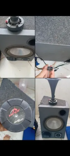 Som automotivo caixa trio
