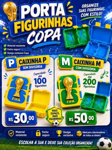 Porta Figurinha COPA 2026