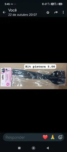 Kit pintura 0pente e pincel 