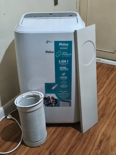 AR CONDICIONADO PORTáTIL PHILCO 12.000 BTUS PAC12000F5 FRIO PROTECT VíRUS 110V
