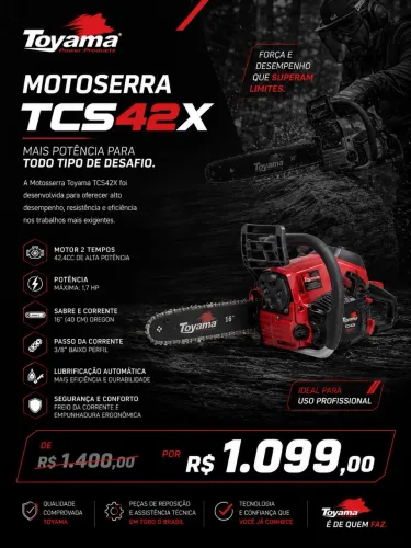 Motosserra toyama TCS42X