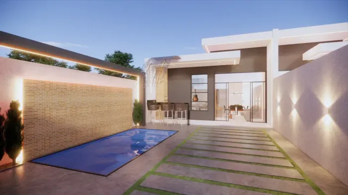 Vendo Casas germinadas no José americo com piscina e sem Piscina