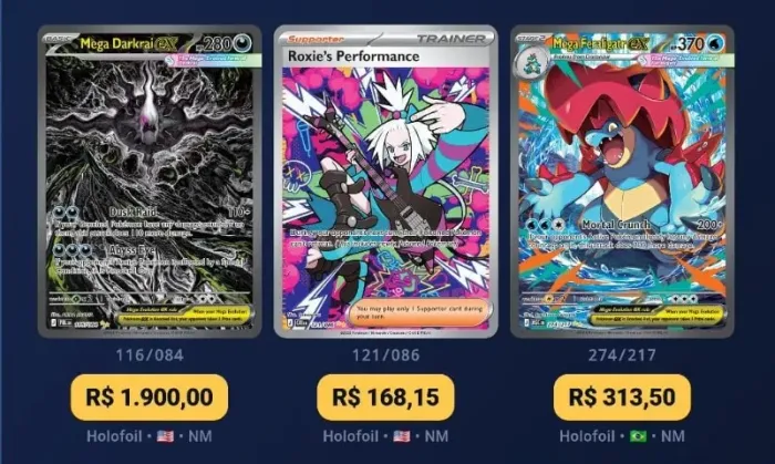 Pokemon Mega Darkrai, Roxies Performance e Mega Feraligatr