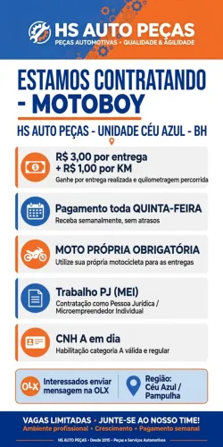 Vaga de emprego!