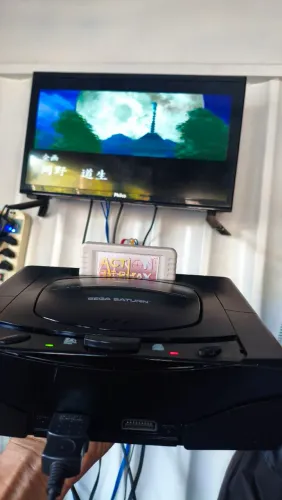 Sega Saturn revisado funcionando perfeitamente só falta essa capinha da parte dos botões