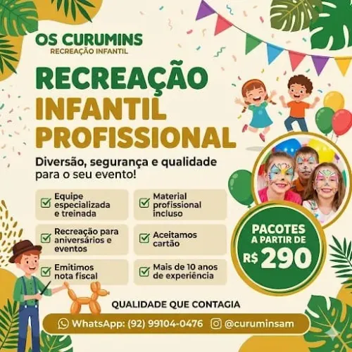 Serviço de recreação palhaço animadores e monitores para eventos