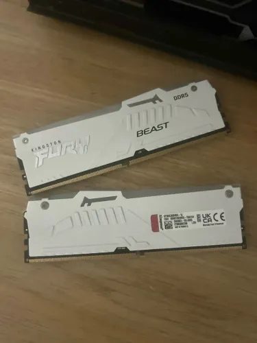 Memória ram DDR5 32GB Kingston Fury Beast white 5600mhz